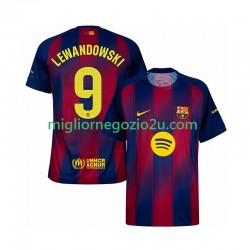 Maglia FC Barcelona Robert Lewandowski 9 Uomo Casa Divisa 2025-2026 Manica Corta