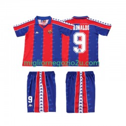 Maglia FC Barcelona Ronaldo 9 1992 1995 Retro Bambino Casa Divisa Manica Corta