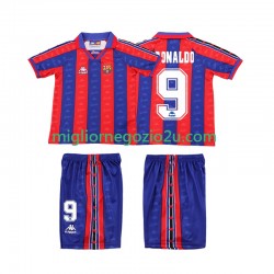 Maglia FC Barcelona Ronaldo 1996 1997 Retro Bambino Casa Divisa Manica Corta