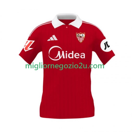 Maglia Sevilla FC Uomo Trasferta Divisa 2025-2026 Manica Corta