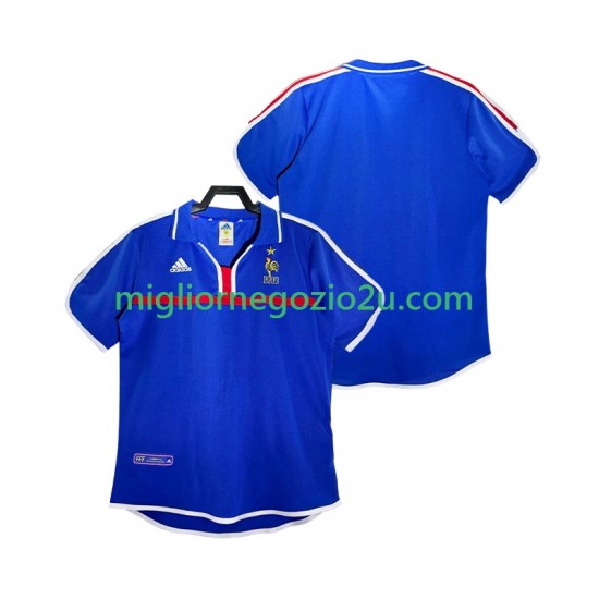 Maglia Francia 2000 Retro Uomo Casa Divisa Manica Corta