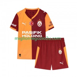 Maglia Galatasaray Bambino Casa Divisa 2025-2026 Manica Corta