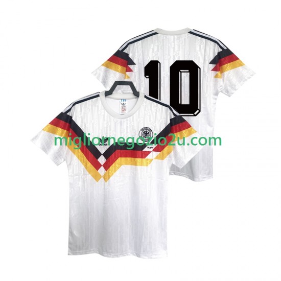 Maglia Germania 10 1990 Retro Uomo Casa Divisa Manica Corta