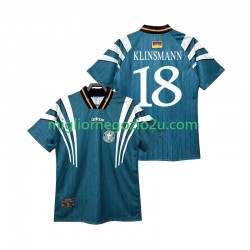 Maglia Germania KLINSMANN 18 1996 Retro Uomo Trasferta Divisa Manica Corta