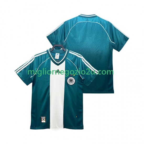 Maglia Germania Retro Uomo Trasferta Divisa 1998 Manica Corta