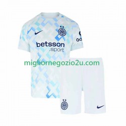 Maglia Inter Milan Bambino Trasferta Divisa 2025-2026 Manica Corta
