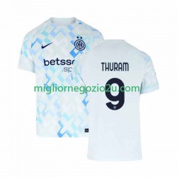 Maglia Inter Milan Marcus Thuram 9 Uomo Trasferta Divisa 2025-2026 Manica Corta
