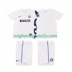 Maglia Inter Milan Retro Bambino Trasferta Divisa 2011 2010 Manica Corta