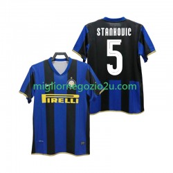 Maglia Inter Milan STANKOVIC 5 Champions League 2009 Retro Uomo Casa Divisa 2008 Manica Corta