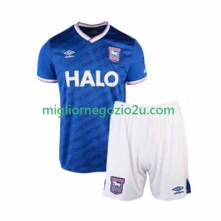 Maglia Ipswich Town Bambino Casa Divisa 2025-2026 Manica Corta