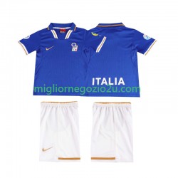 Maglia Italia 1996 Retro Bambino Casa Divisa Manica Corta