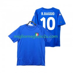 Maglia Italia Roberto Baggio 10 2000 Retro Uomo Casa Divisa Manica Corta