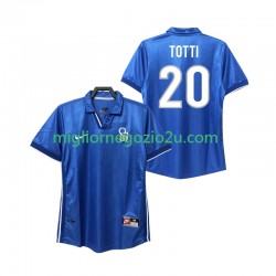 Maglia Italia Totti 20 Retro Uomo Casa Divisa 1998 Manica Corta