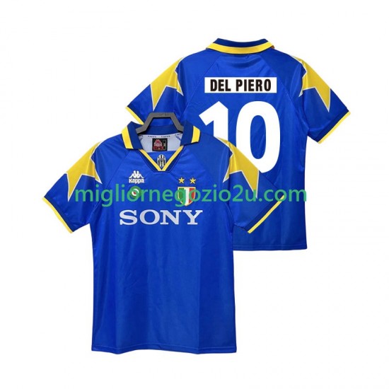 Maglia Juventus DEL PIERO 10 1995 1996 Retro Uomo Trasferta Divisa Manica Corta