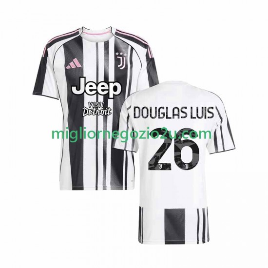 Maglia Juventus Douglas Luiz 26 Uomo Casa Divisa 2025-2026 Manica Corta