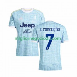 Maglia Juventus Francisco Conceicao 7 Uomo Trasferta Divisa 2025-2026 Manica Corta
