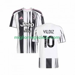 Maglia Juventus Kenan Yildiz 10 Uomo Casa Divisa 2025-2026 Manica Corta