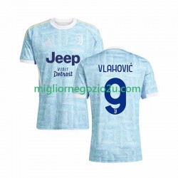 Maglia Juventus Vlahovic 9 Uomo Trasferta Divisa 2025-2026 Manica Corta