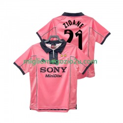 Maglia Juventus ZIDANE 21 1997 Retro Uomo Trasferta Divisa 1998 Manica Corta