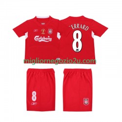 Maglia Liverpool GERRARD 8 LWP 2005 Retro Uomo Casa Divisa 2004 Manica Corta