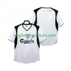 Maglia Liverpool 2001 Retro Uomo Trasferta Divisa 2002 Manica Corta