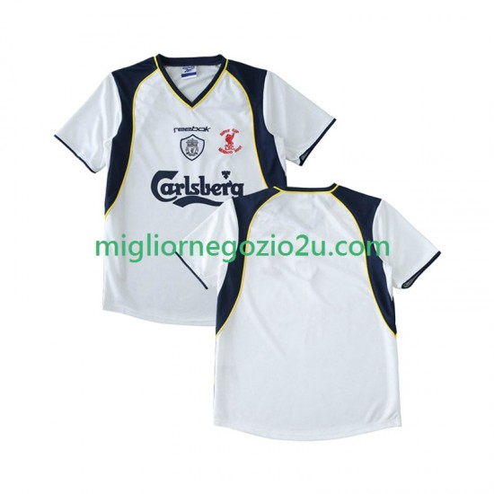 Maglia Liverpool LWP 2001 Retro Uomo Trasferta Divisa 2002 Manica Corta