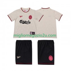 Maglia Liverpool LWP 1996 1997 Retro Bambino Trasferta Divisa Manica Corta