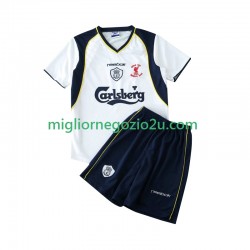 Maglia Liverpool LWP 2001 Retro Bambino Trasferta Divisa 2002 Manica Corta