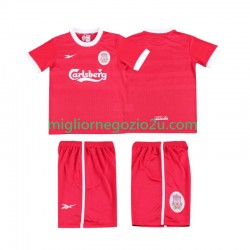 Maglia Liverpool LWP 1997 Retro Bambino Casa Divisa 1998 Manica Corta