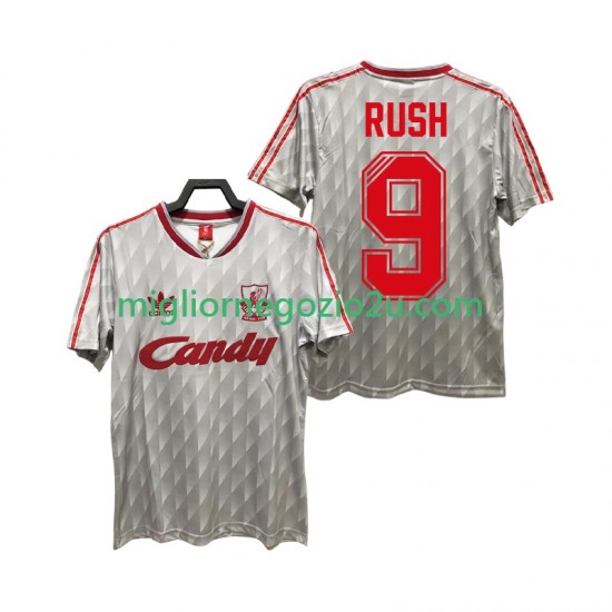 Maglia Liverpool Rush 9 1989 1991 Retro Uomo Trasferta Divisa Manica Corta