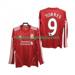 Maglia Liverpool Torres 9 2012 Retro Uomo Casa Divisa 2010 Manica Lunga