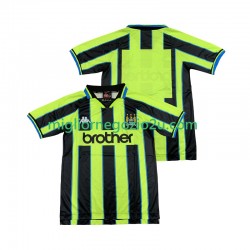 Maglia Manchester City Retro Uomo Trasferta Divisa 1998 1999 Manica Corta