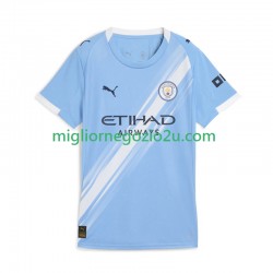 Maglia Manchester City Donna Casa Divisa 2025-2026 Manica Corta