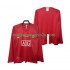 Maglia Manchester United Champions League 2007 Retro Uomo Casa Divisa 2008 Manica Lunga