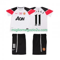 Maglia Manchester United GIGGS 11 Champions League 2012 Retro Bambino Terza Divisa 2011 Manica Corta