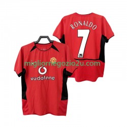 Maglia Manchester United RONALDO 7 Retro Uomo Casa Divisa 2004 2002 Manica Corta