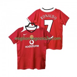 Maglia Manchester United RONALDO 7 2005 Retro Uomo Casa Divisa 2006 Manica Corta