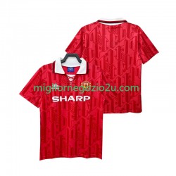 Maglia Manchester United 1992 Retro Uomo Casa Divisa 1994 Manica Corta