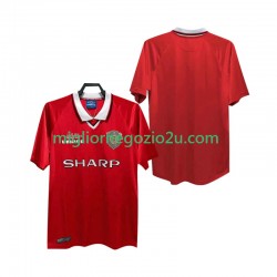 Maglia Manchester United 2000 Retro Uomo Casa Divisa 1999 Manica Corta
