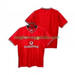 Maglia Manchester United 2000 Retro Uomo Casa Divisa 2002 Manica Corta