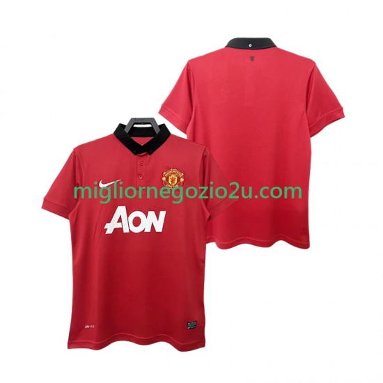 Maglia Manchester United 2013 2014 Retro Uomo Casa Divisa Manica Corta