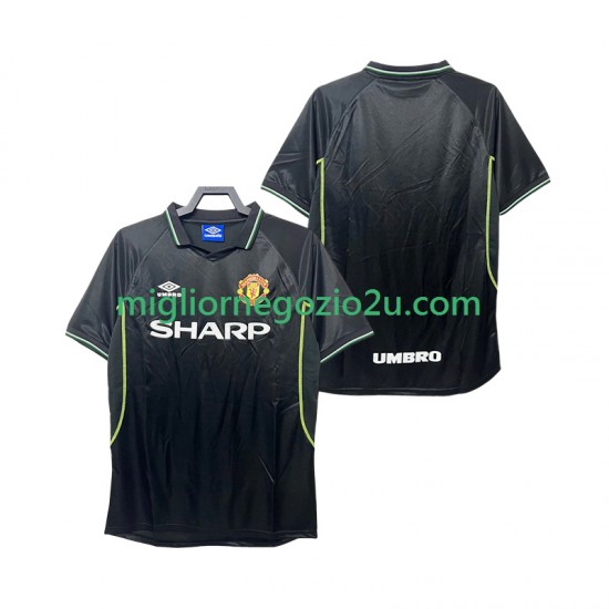 Maglia Manchester United Retro Uomo Terza Divisa 1998 1999 Manica Corta