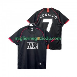 Maglia Manchester United Ronaldo 7 2007 Retro Uomo Trasferta Divisa 2008 Manica Corta
