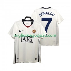 Maglia Manchester United Ronaldo 7 Premier League 2009 Retro Uomo Trasferta Divisa 2008 Manica Corta