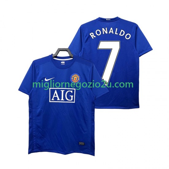Maglia Manchester United Ronaldo 7 2009 Retro Uomo Terza Divisa 2008 Manica Corta