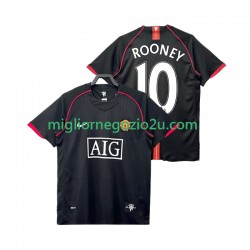 Maglia Manchester United Rooney 10 2007 Retro Uomo Trasferta Divisa 2008 Manica Corta