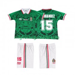 Maglia Messico HERNANDEZ 15 Retro Bambino Casa Divisa 1998 Manica Corta