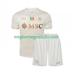 Maglia Napoli Bambino Trasferta Divisa 2025-2026 Manica Corta