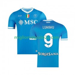 Maglia Napoli Romelu Lukaku 9 Uomo Casa Divisa 2025-2026 Manica Corta