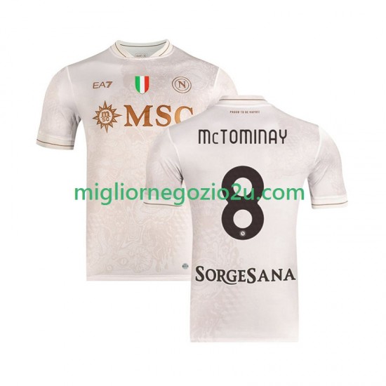 Maglia Napoli Scott McTominay 8 Uomo Trasferta Divisa 2025-2026 Manica Corta